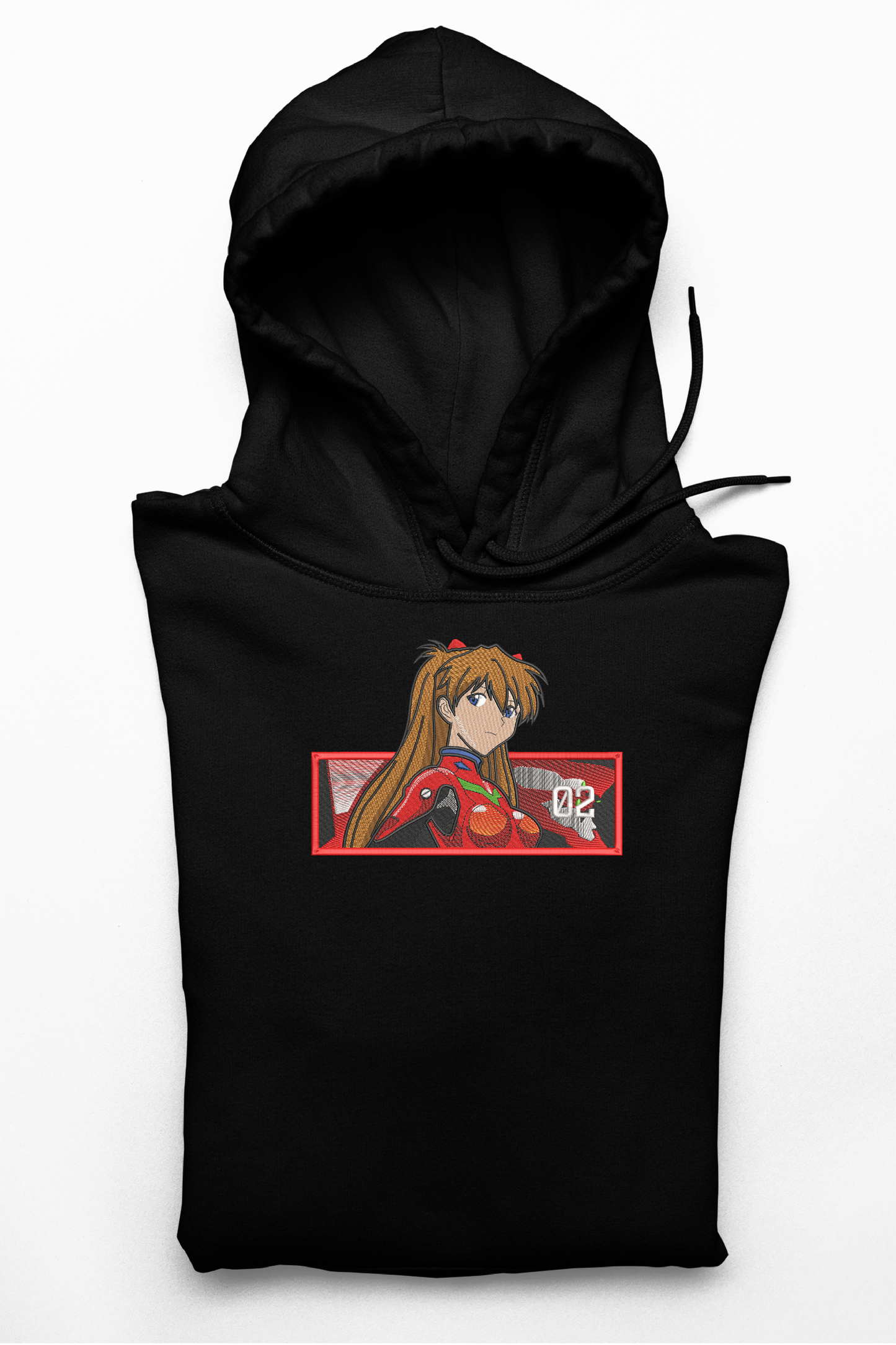 Hanorac anime brodat cu Asuka din Neon Genesis Evangelion