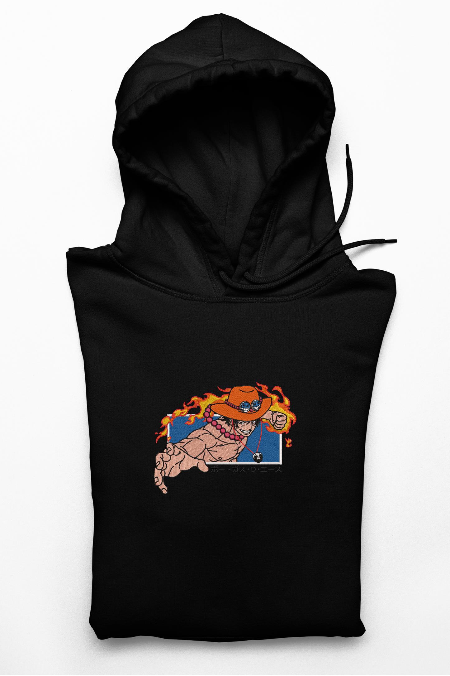 Hanorac anime brodat cu Ace din One Piece