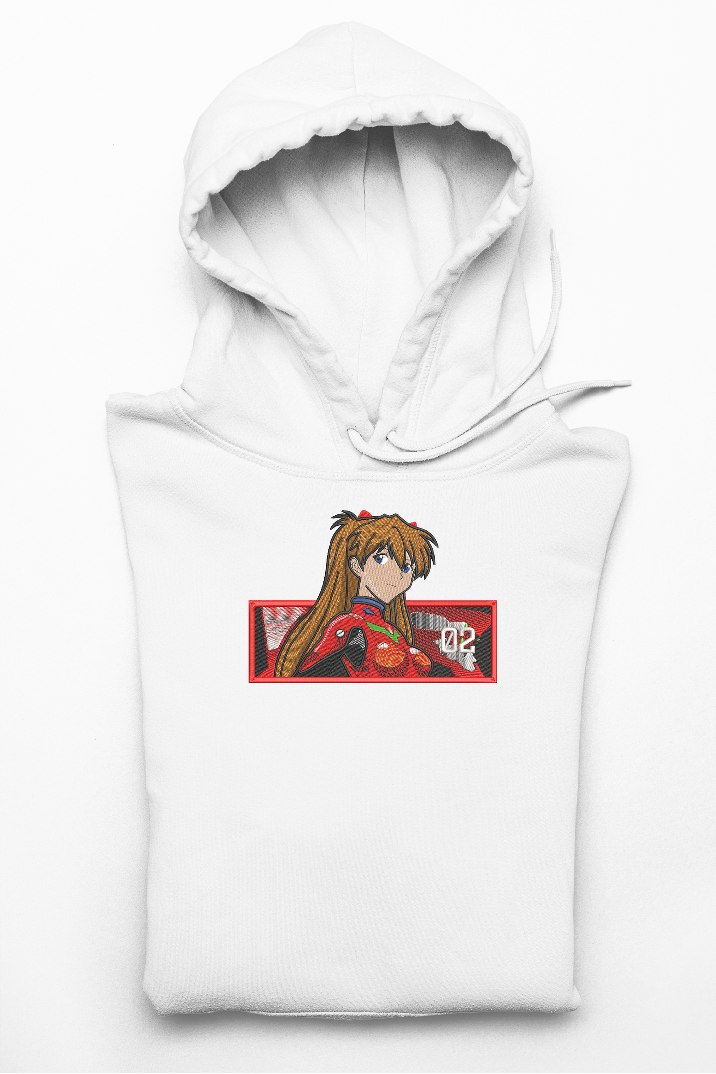 Hanorac anime brodat cu Asuka din Neon Genesis Evangelion
