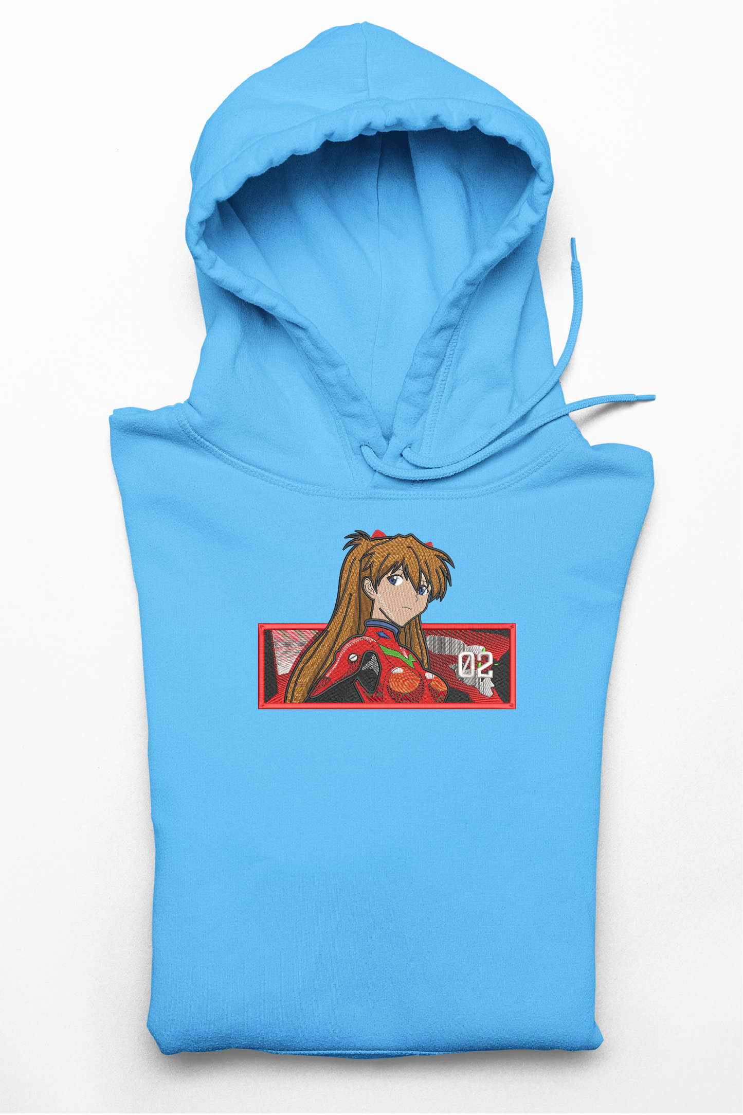 Hanorac anime brodat cu Asuka din Neon Genesis Evangelion
