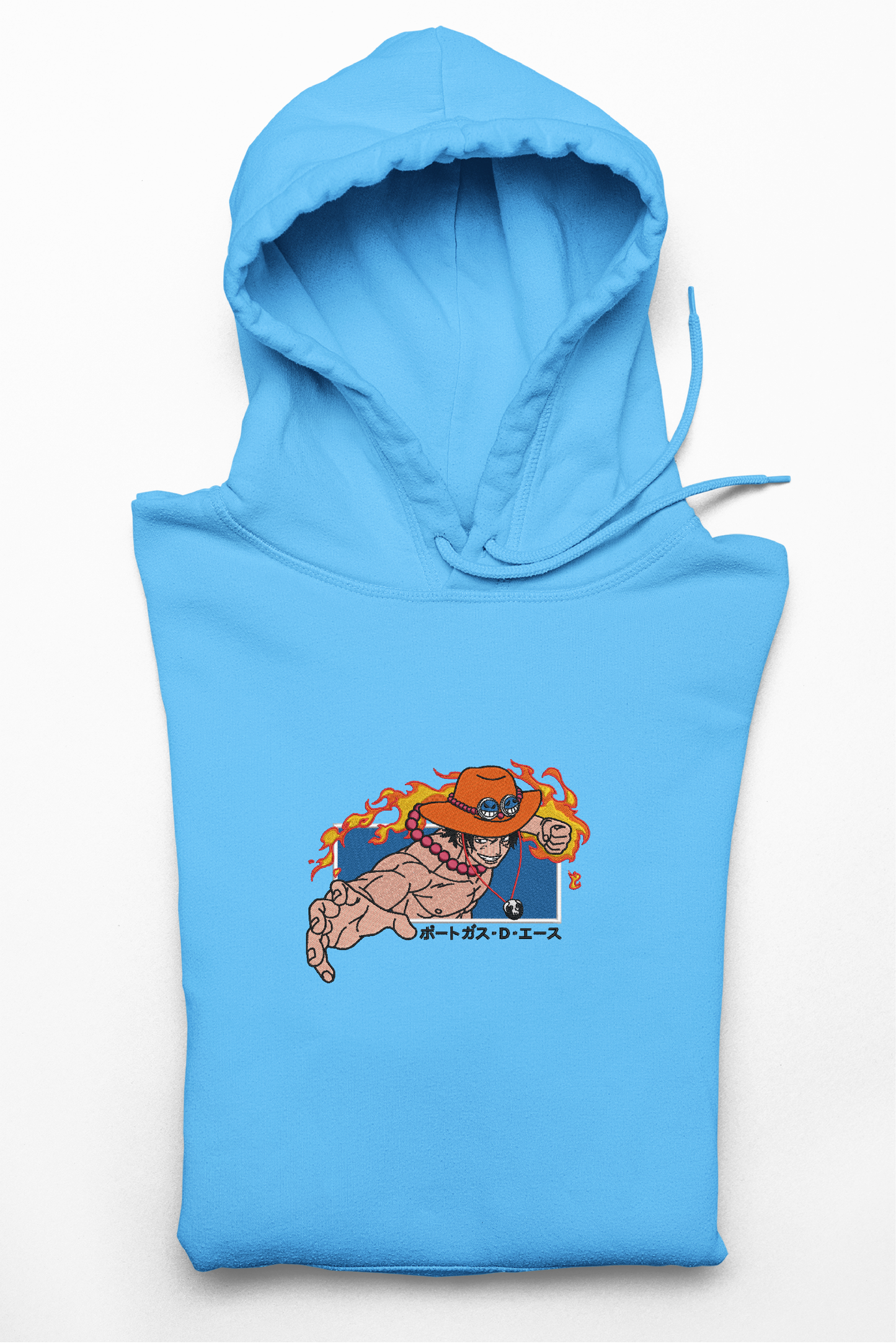 Hanorac anime brodat cu Ace din One Piece