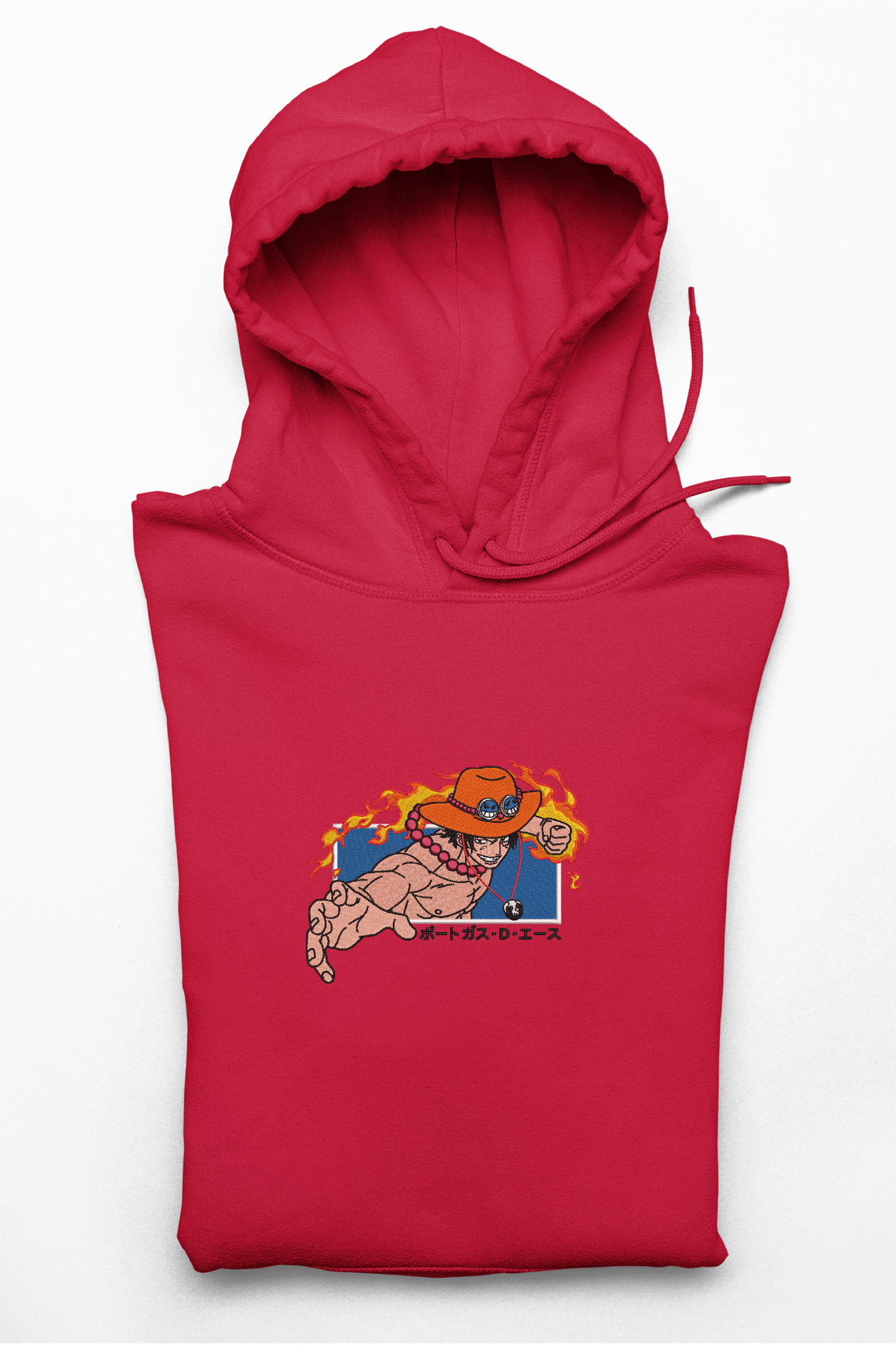 Hanorac anime brodat cu Ace din One Piece