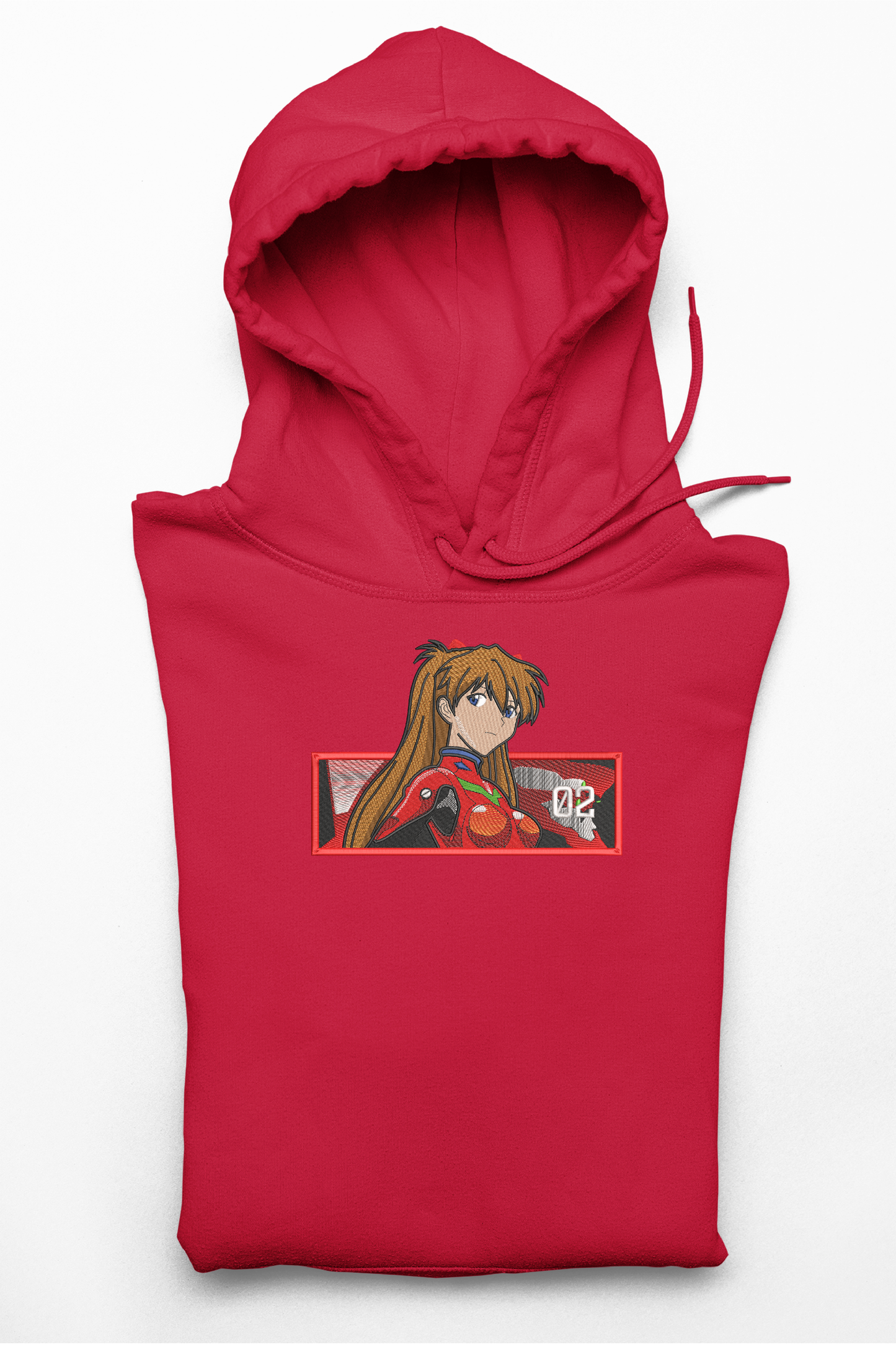 Hanorac anime brodat cu Asuka din Neon Genesis Evangelion