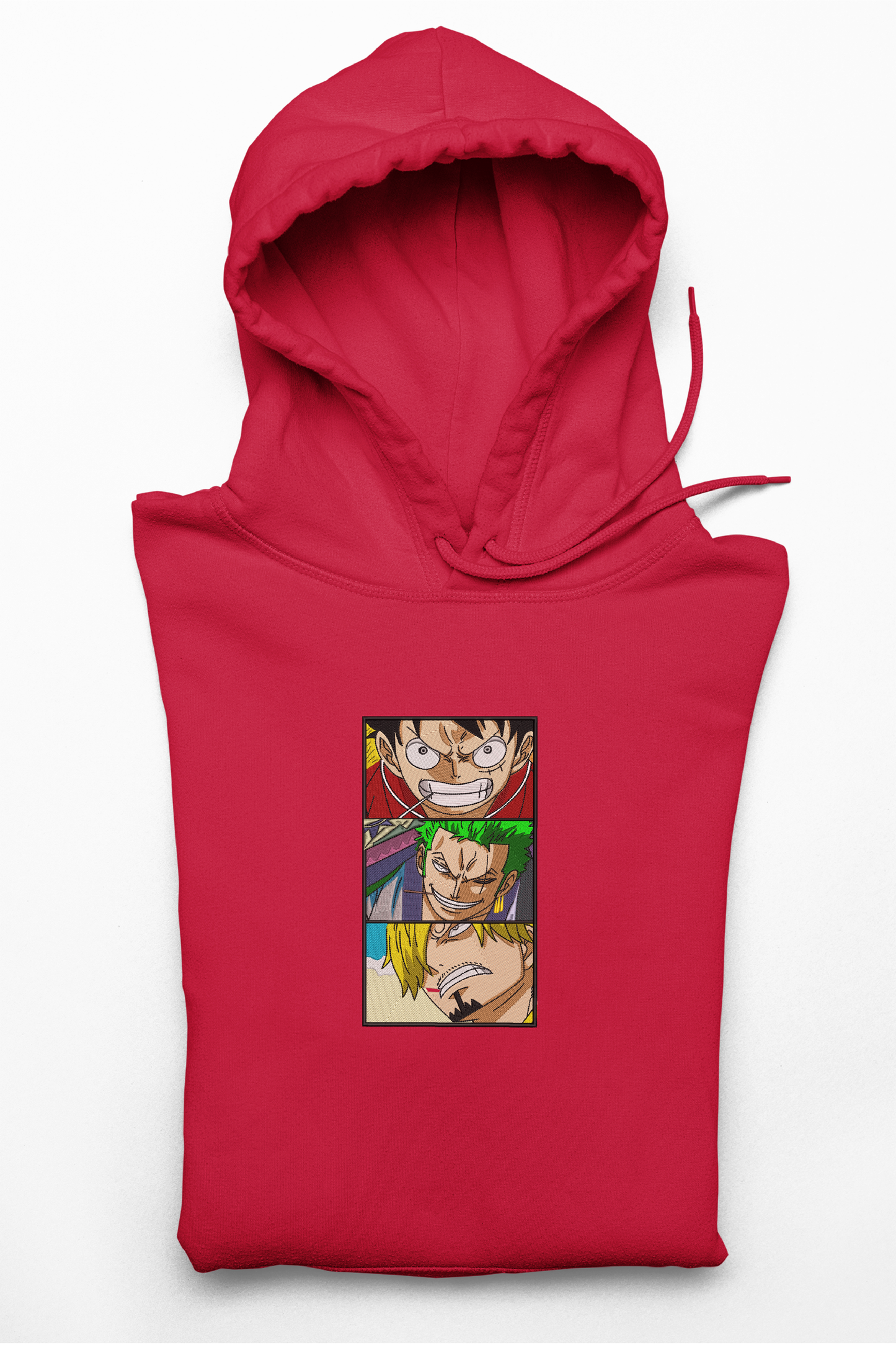 Hanorac anime brodat cu Luffy Sanji Zoro din One Piece