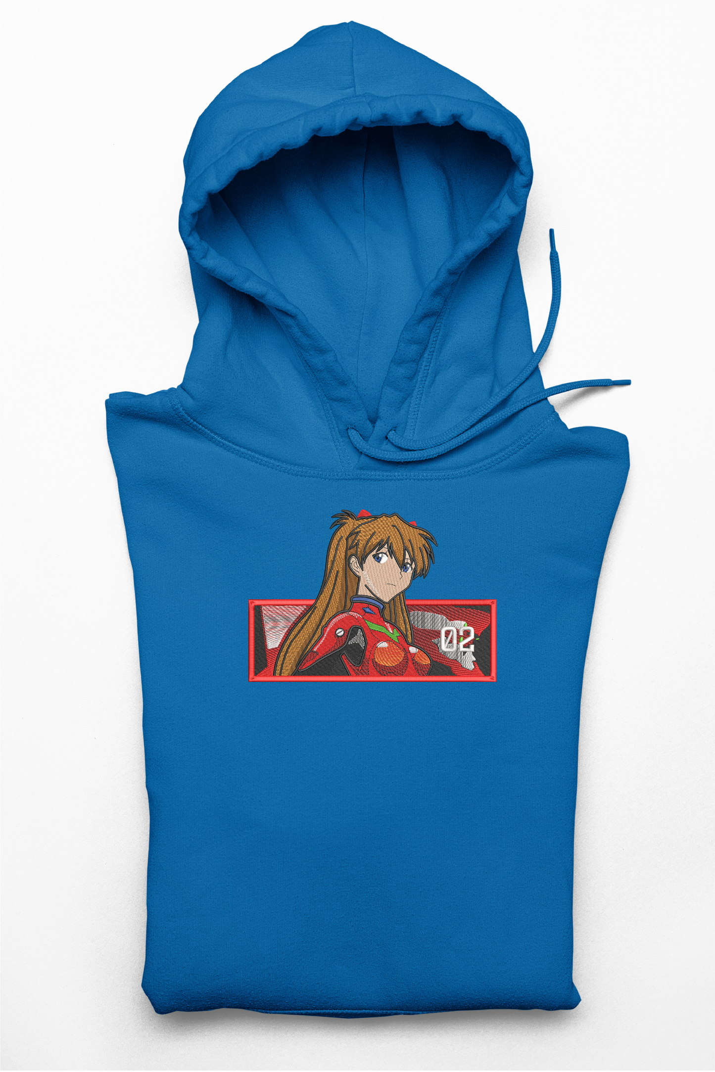 Hanorac anime brodat cu Asuka din Neon Genesis Evangelion
