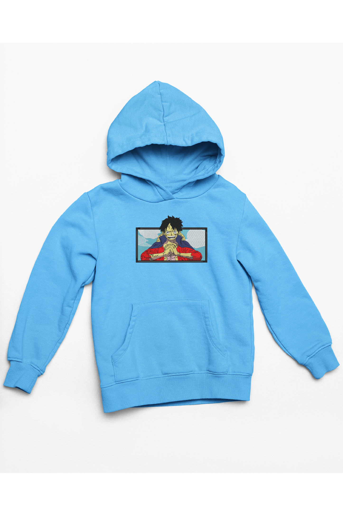 Hanorac anime brodat cu Luffy din One Piece