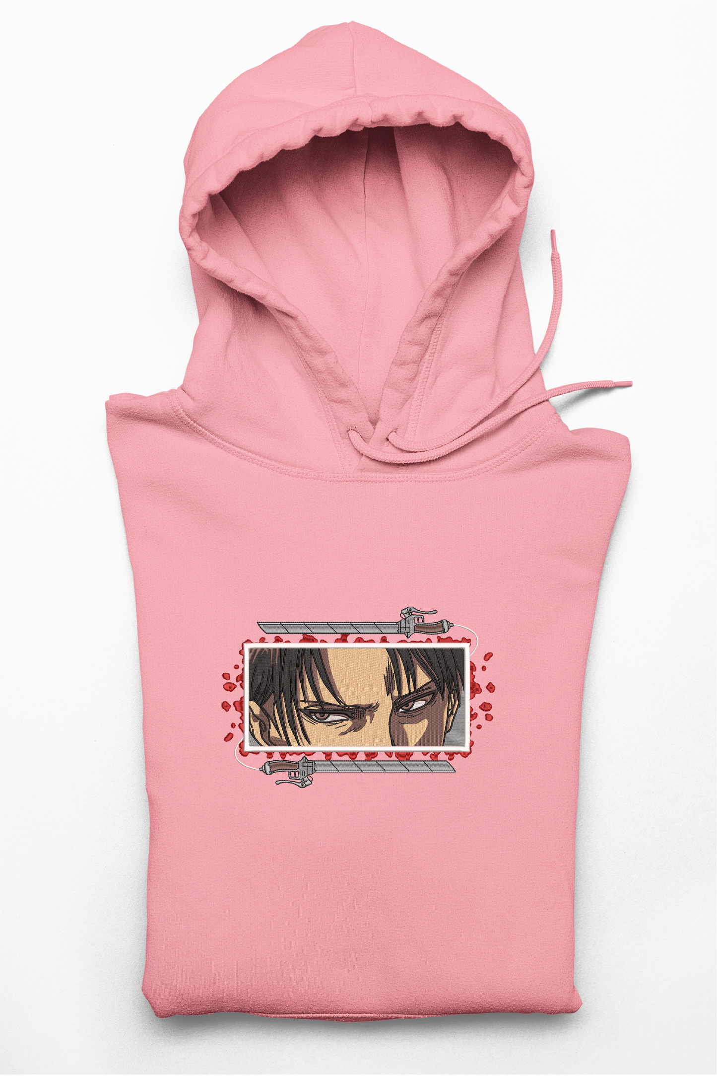 Hanorac anime brodat cu Levi din Attack on Titan