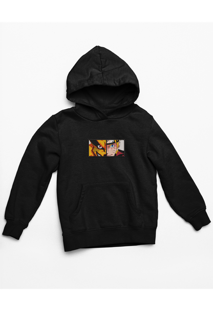 Hanorac anime brodat cu Naruto & Kurama din Naruto Shippuden
