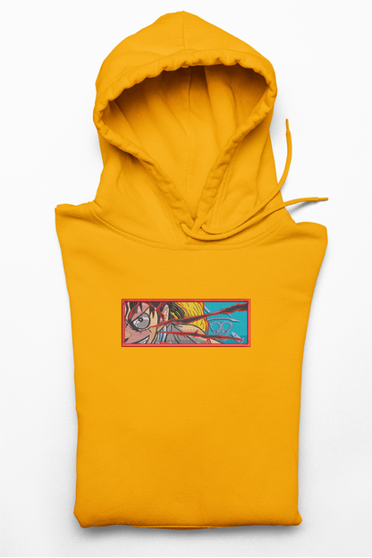 Hanorac anime brodat cu Luffy din One Piece
