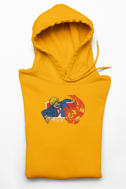 Hanorac anime brodat cu Sanji din One Piece