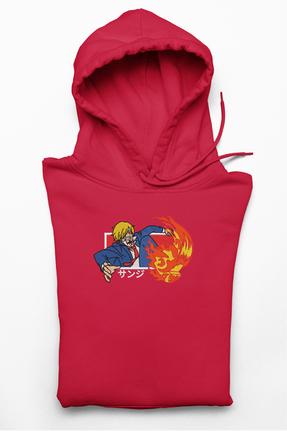 Hanorac anime brodat cu Sanji din One Piece