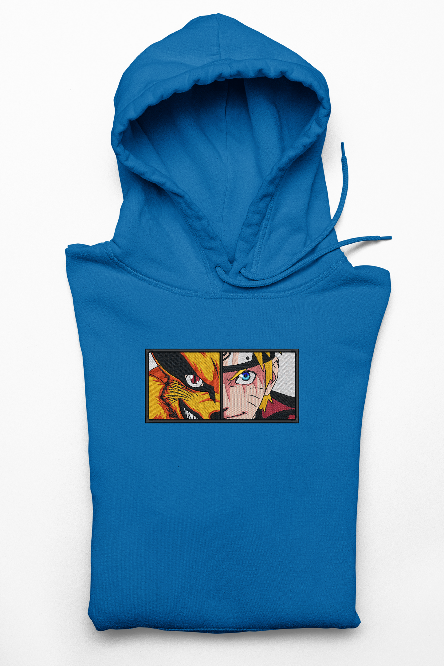 Hanorac anime brodat cu Naruto & Kurama din Naruto Shippuden