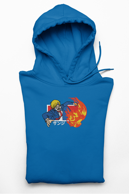 Hanorac anime brodat cu Sanji din One Piece