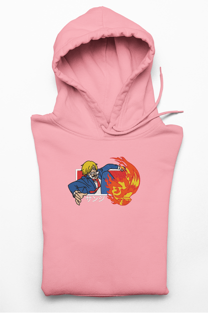 Hanorac anime brodat cu Sanji din One Piece