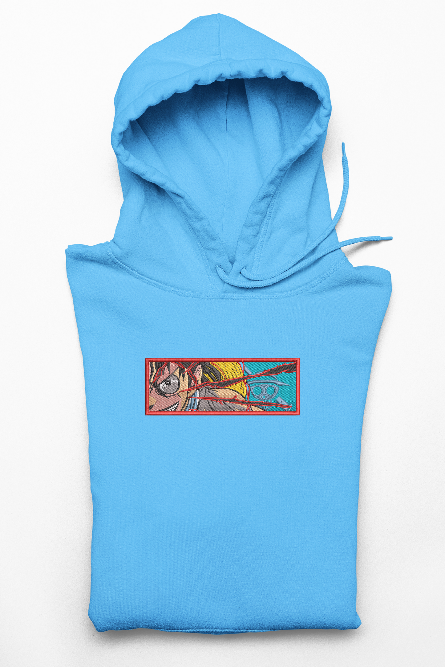 Hanorac anime brodat cu Luffy din One Piece