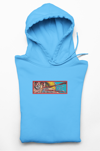 Hanorac anime brodat cu Luffy din One Piece
