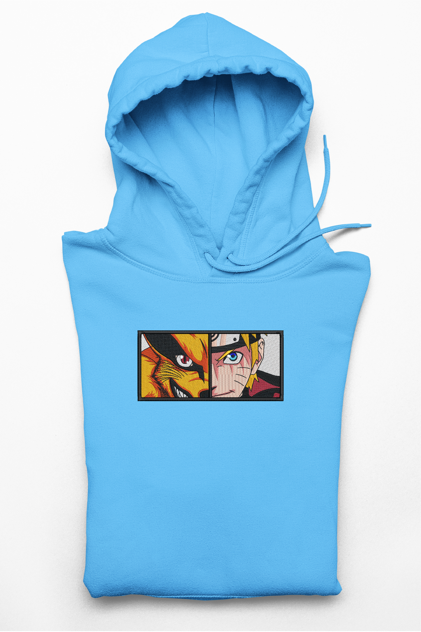 Hanorac anime brodat cu Naruto & Kurama din Naruto Shippuden