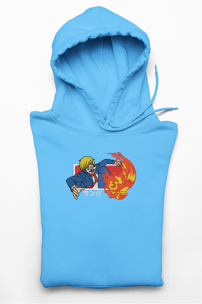 Hanorac anime brodat cu Sanji din One Piece