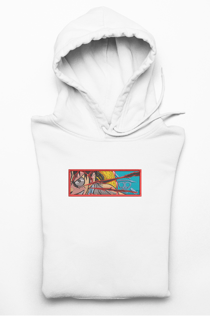Hanorac anime brodat cu Luffy din One Piece