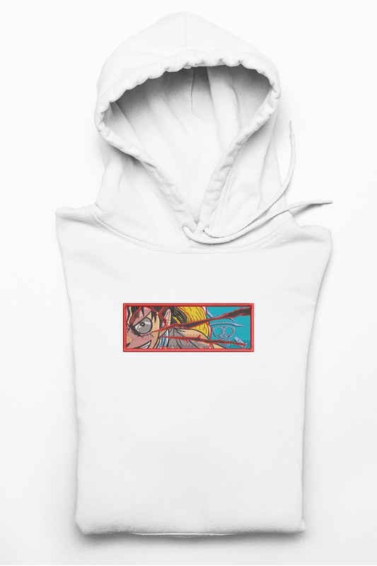 Hanorac anime brodat cu Luffy din One Piece