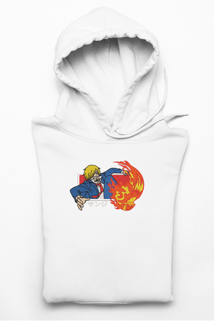 Hanorac anime brodat cu Sanji din One Piece