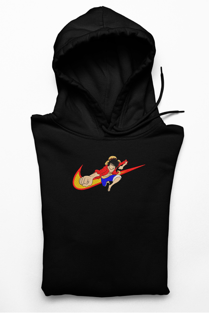 Hanorac anime brodat cu Luffy din One Piece