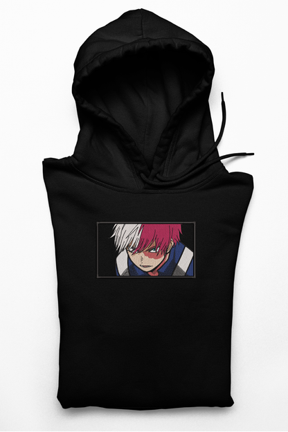 Hanorac anime brodat cu Todoroki v3 din My Hero Academia