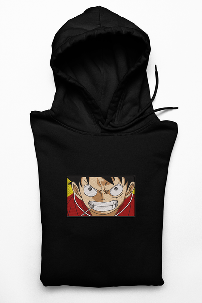 Hanorac anime brodat cu Luffy din One Piece