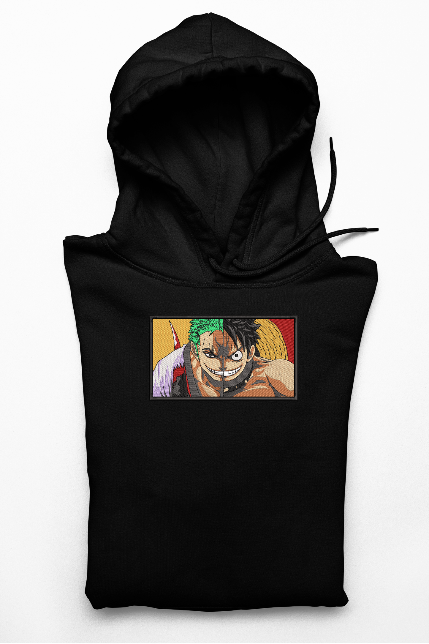 Hanorac anime brodat cu Luffy & Zoro din One Piece