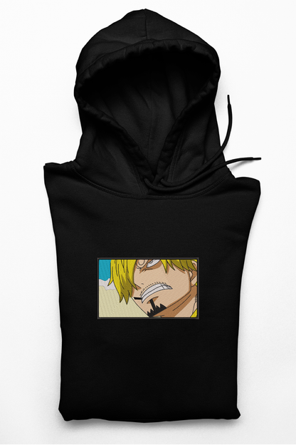 Hanorac anime brodat cu Sanji din One Piece