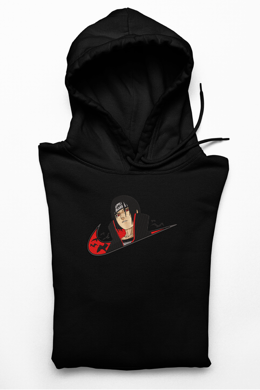 DISCOUNT NEGRU XL -> Hanorac anime brodat cu Itachi v2 din Naruto Shippuden (Copy)