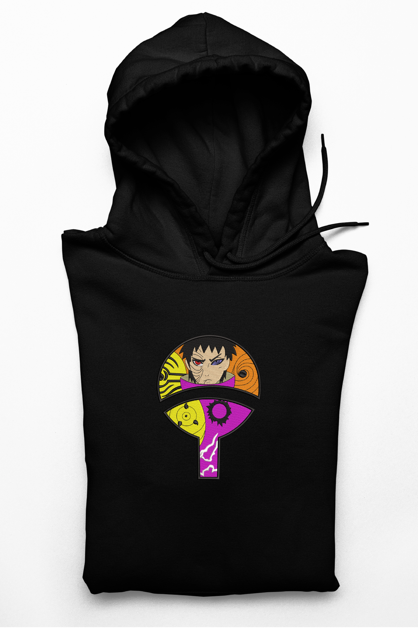 Hanorac anime brodat cu Obito din Naruto Shippuden