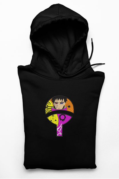 Hanorac anime brodat cu Obito din Naruto Shippuden