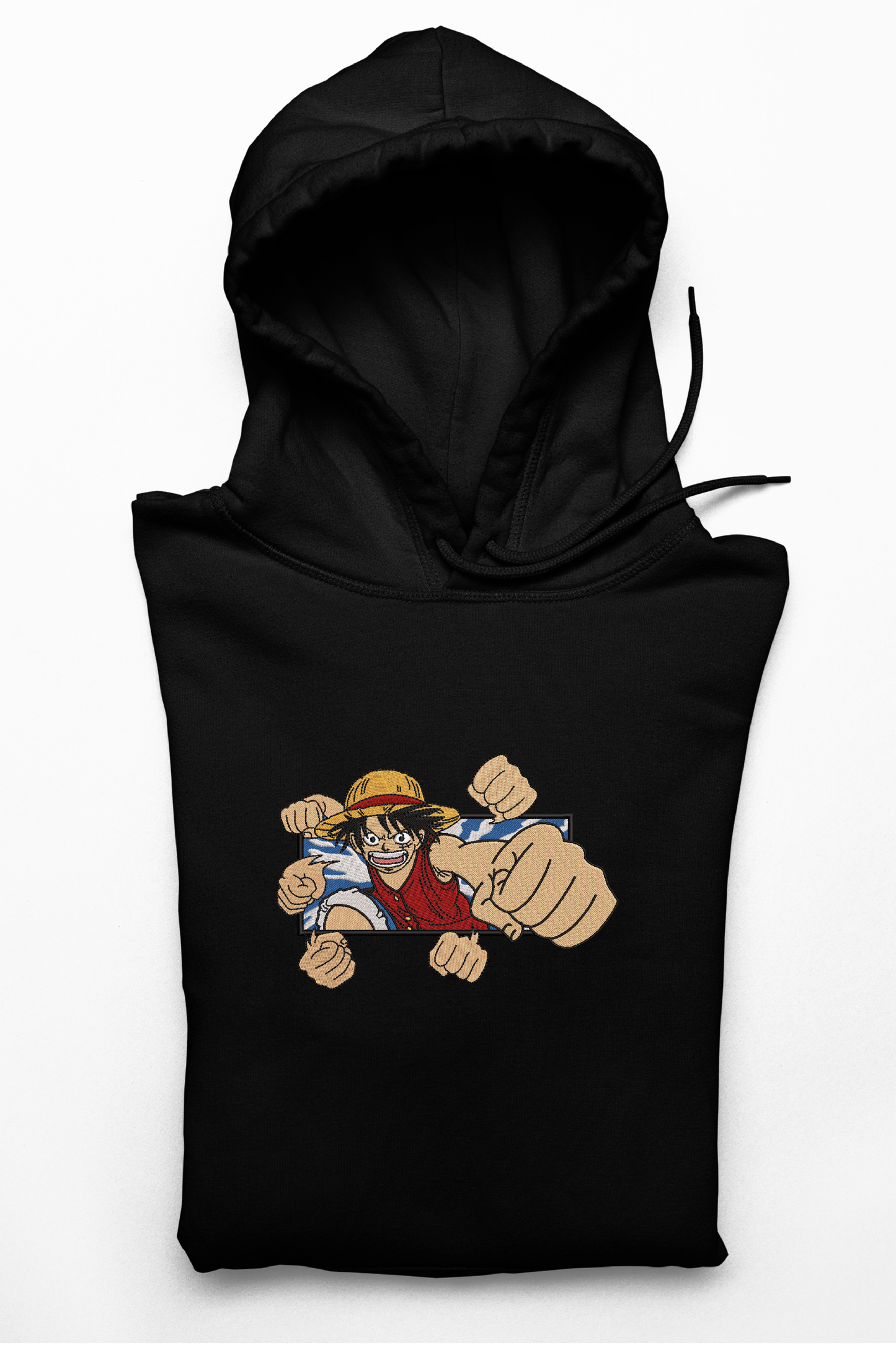 Hanorac anime brodat cu Luffy din One Piece