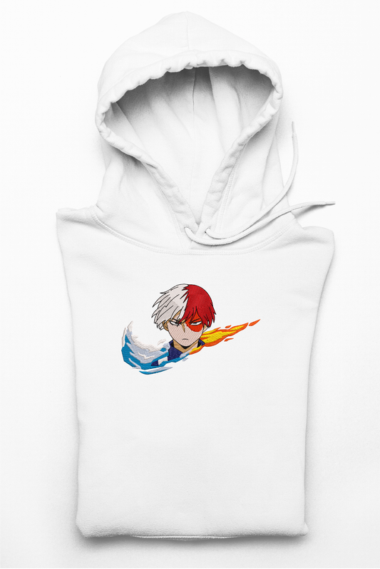 Hanorac anime brodat cu Todoroki din My Hero Academia