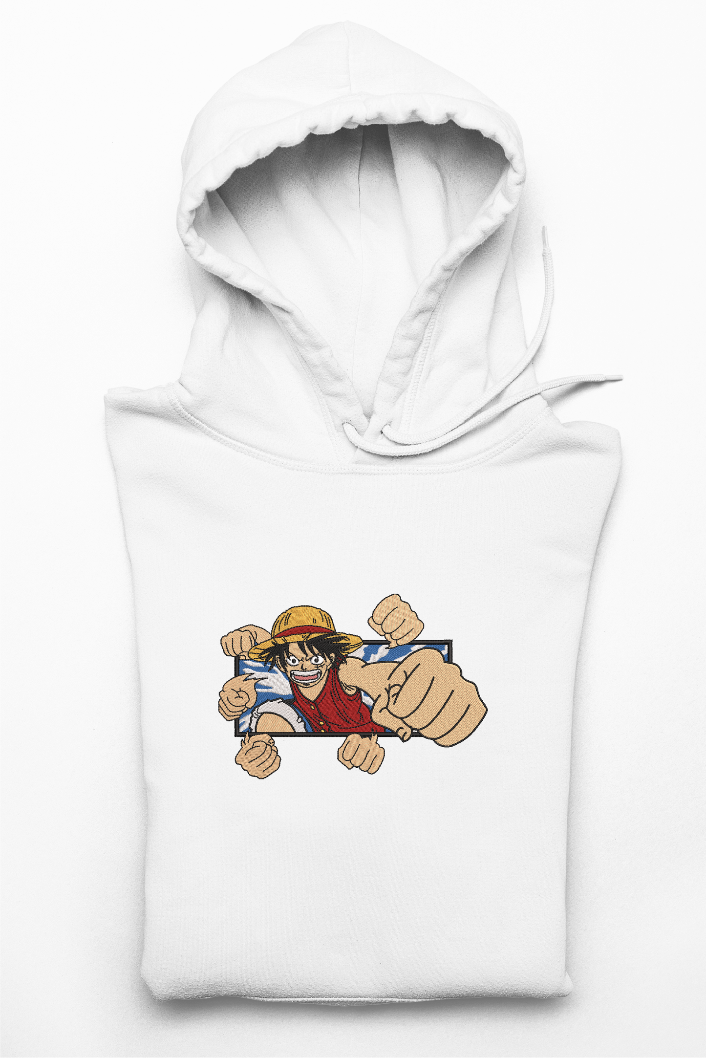 Hanorac anime brodat cu Luffy din One Piece