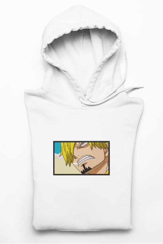 Hanorac anime brodat cu Sanji din One Piece
