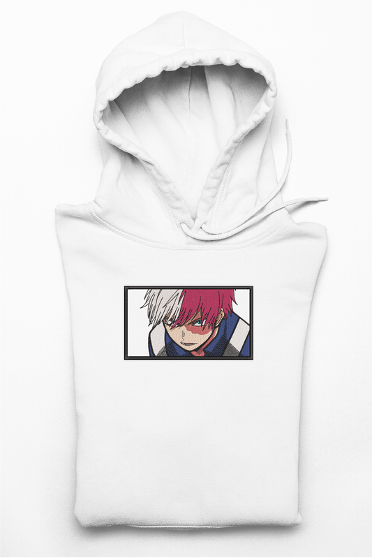 Hanorac anime brodat cu Todoroki v3 din My Hero Academia
