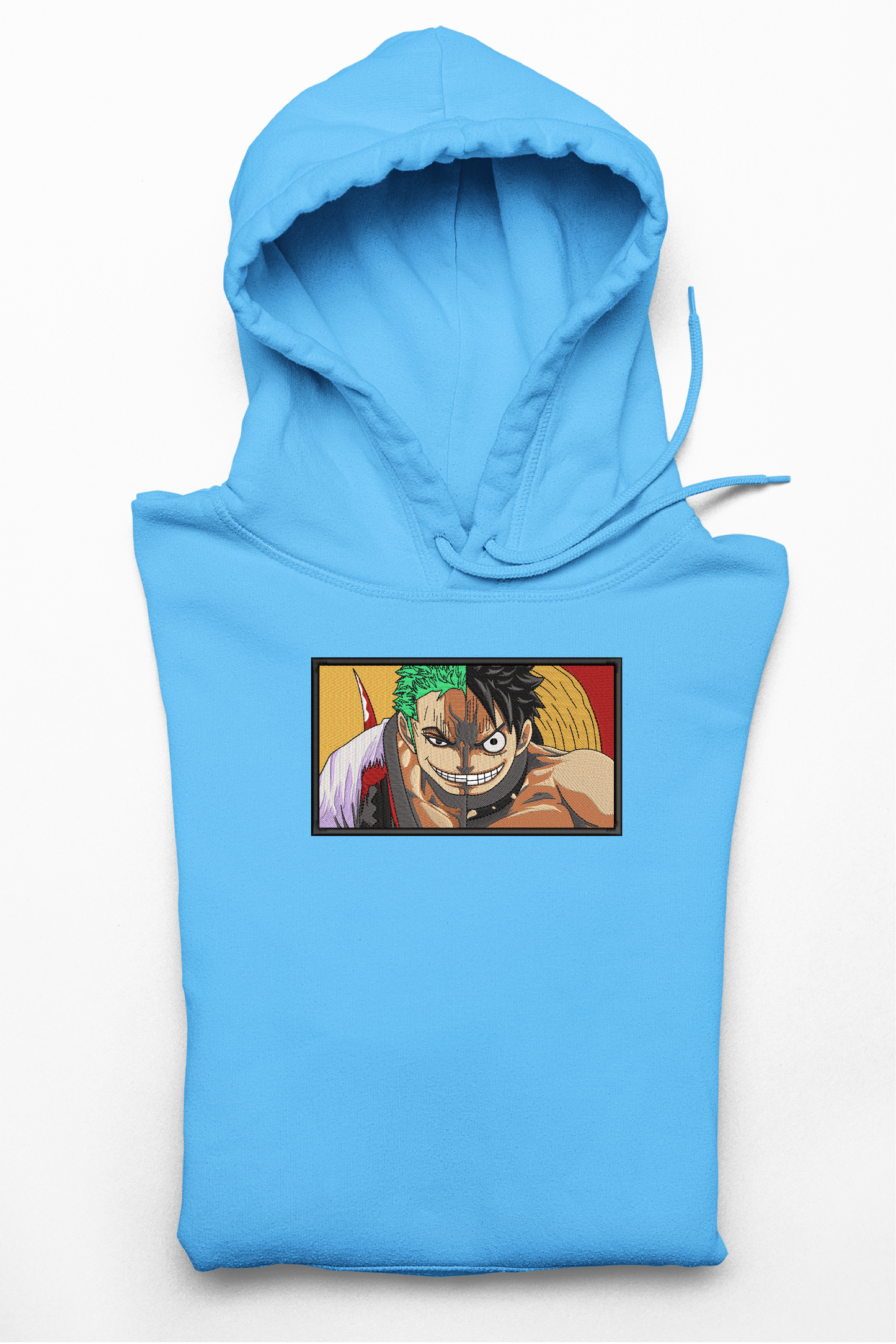 Hanorac anime brodat cu Luffy & Zoro din One Piece