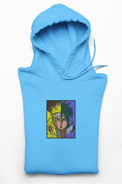 Hanorac anime brodat cu Naruto & Sasuke din Naruto Shippuden