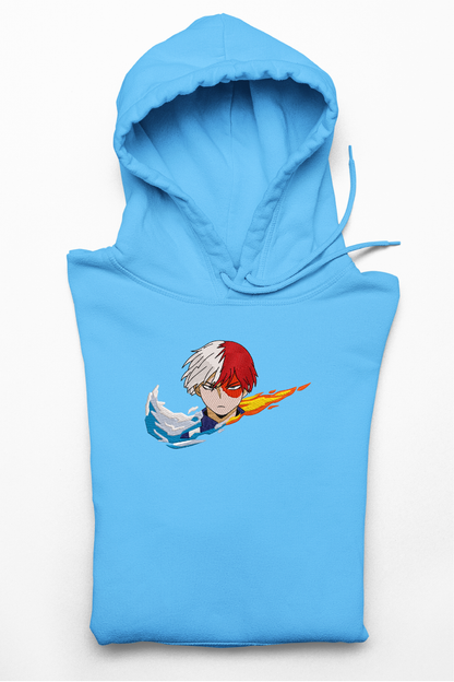 Hanorac anime brodat cu Todoroki din My Hero Academia