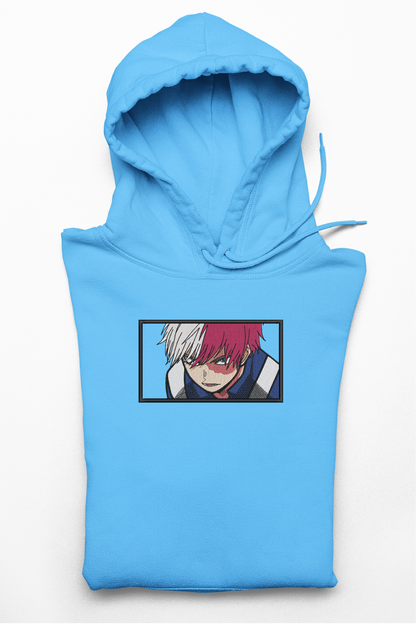 Hanorac anime brodat cu Todoroki v3 din My Hero Academia