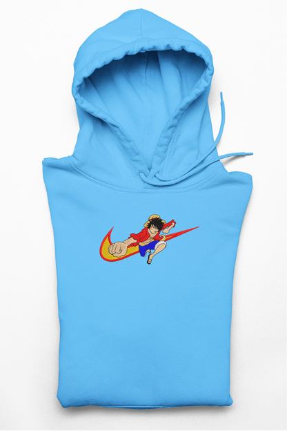 Hanorac anime brodat cu Luffy din One Piece