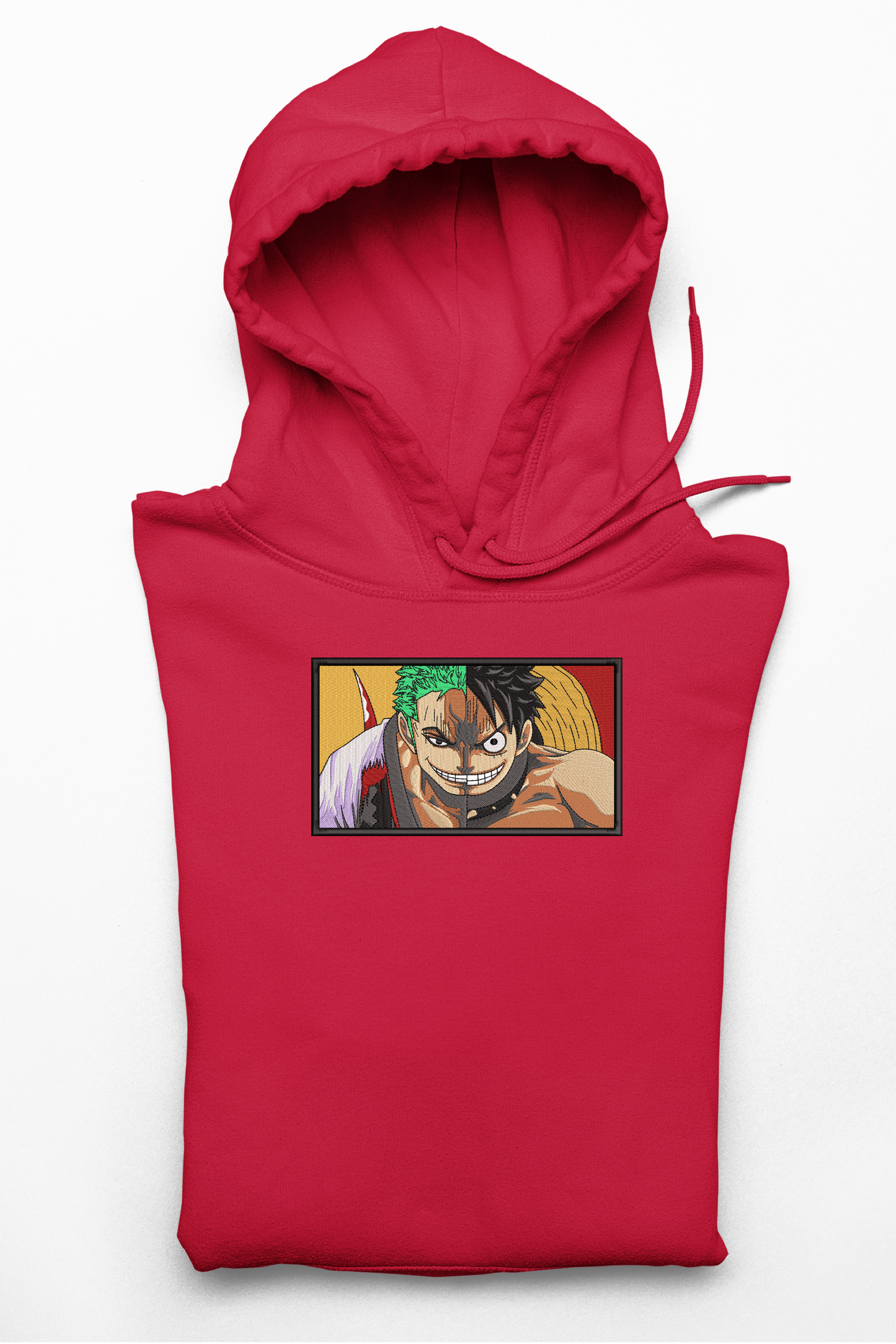 Hanorac anime brodat cu Luffy & Zoro din One Piece