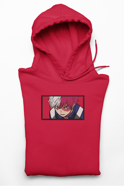 Hanorac anime brodat cu Todoroki v3 din My Hero Academia