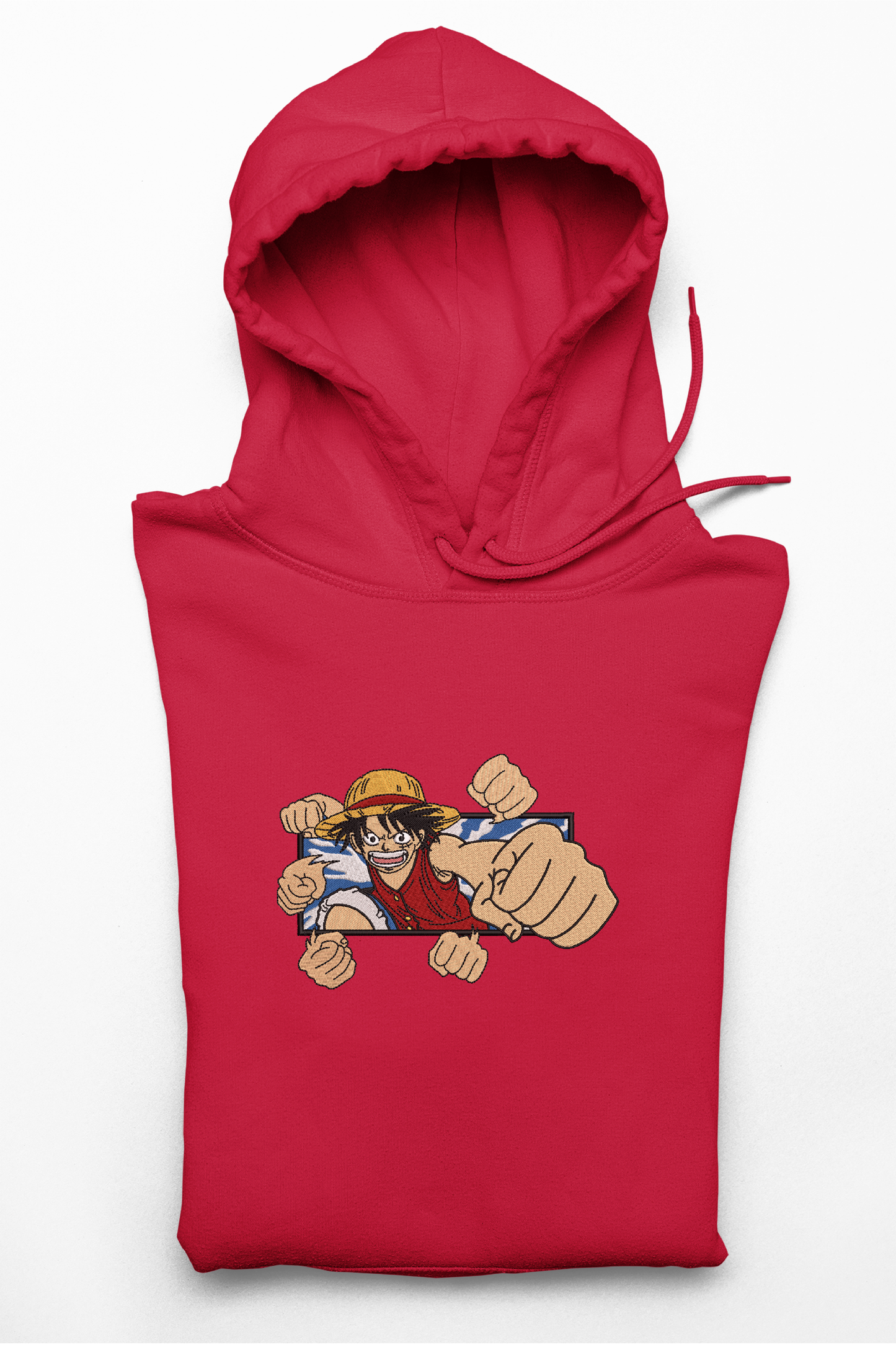 Hanorac anime brodat cu Luffy din One Piece