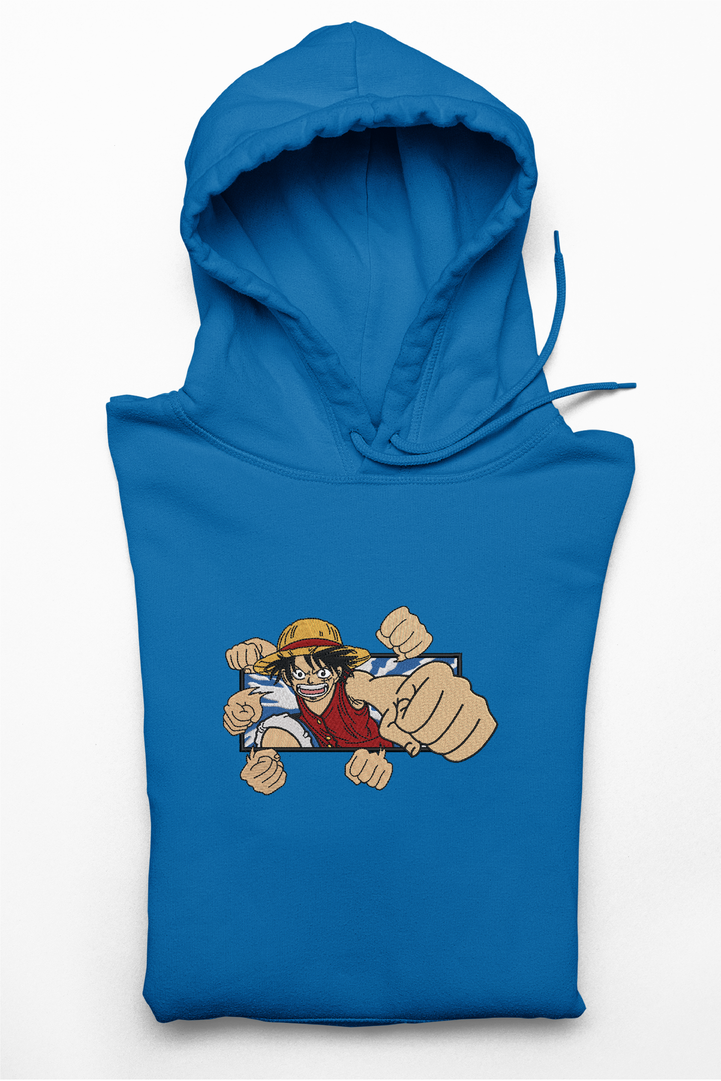 Hanorac anime brodat cu Luffy din One Piece