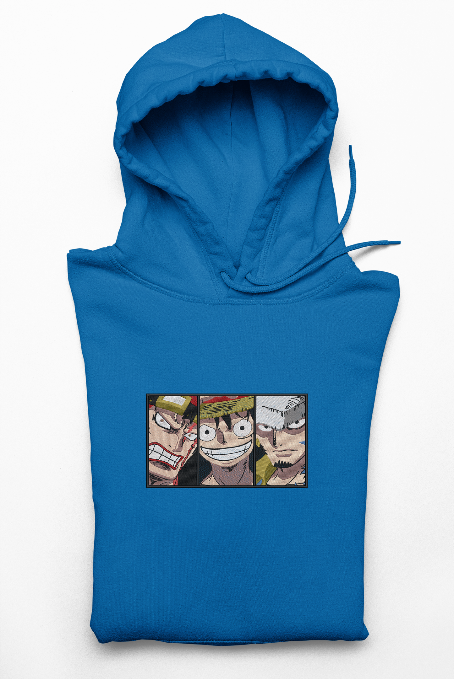 Hanorac anime brodat cu The Big 3 din One Piece