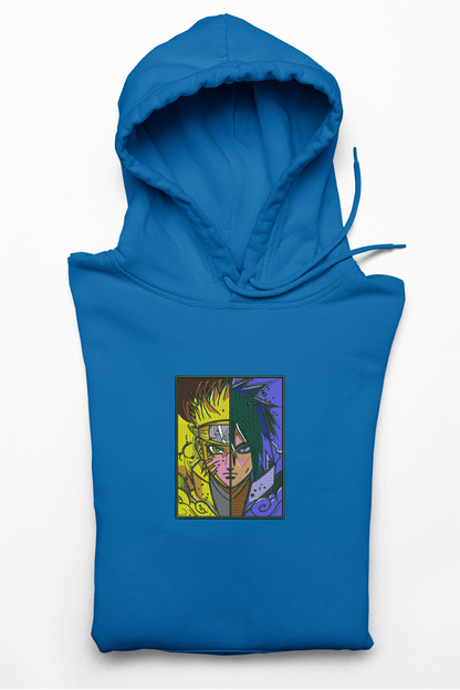 Hanorac anime brodat cu Naruto & Sasuke din Naruto Shippuden