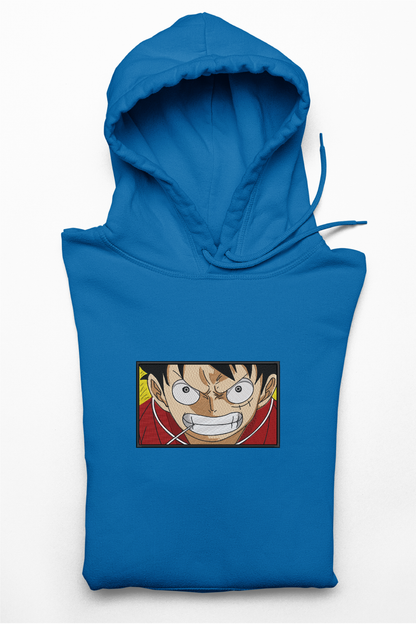 Hanorac anime brodat cu Luffy din One Piece